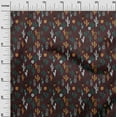 thumbnail image 3 of oneOone Cotton Flex Brown Fabric Cactus Sewing Fabric By The Yard Printed Diy Clothing Sewing Supplies 40 Inch Wide, 3 of 5