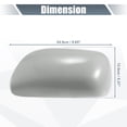 thumbnail image 3 of Unique Bargains Rear View Left Driver Side Mirror Cover Cap Replacement Gray for Toyota Yaris 2008-2013 Mirror Covers, 3 of 6