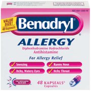 Warner Lambert Benadryl Allergy, 48 ea