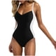thumbnail image 4 of Traje de Baño de Suspensión de las Mujeres, Cuello en V Correa Atrás una Pieza con Control Abdominal para la Playa Y la Piscina, Sexy Conjunto de Trajes de Baño de Verano, 4 of 9