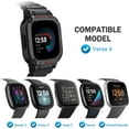 thumbnail image 2 of REQO Bands with Case Compatible with Fitbit Versa 4/3/2/1/Versa Lite/Fitbit Sense 2/Sense, Protective Case Strap Rugged Sport Band Men, 2 of 8