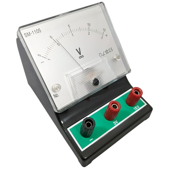 Analog Voltmeter for Measuring DC Voltage in a DC Circuit –1 to  3V or –5 to  15V