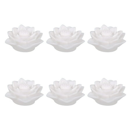 

6pcs LED Lotus Lantern Colorful Water Lily Night Light Flower Lanterns Home Decor for Festival Party