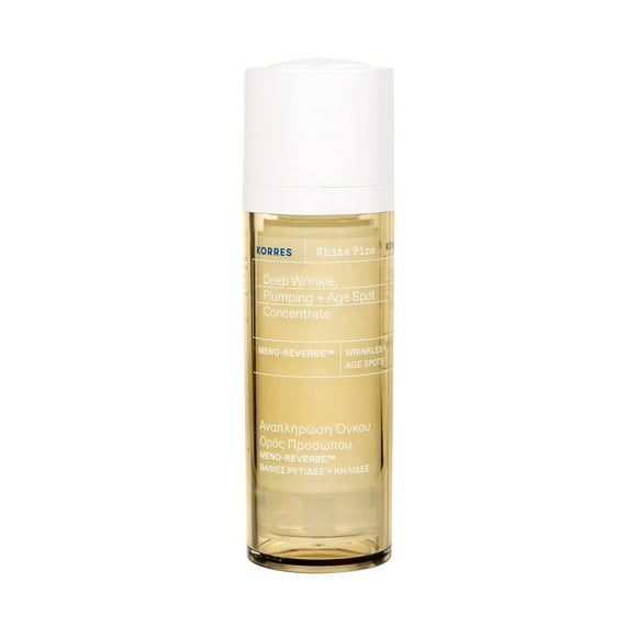 KORRES Pin Blanc Meno-Reverse Anti-Rides Profond, Plomberie + Concentré Anti-Taches 30 ml