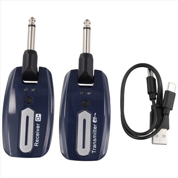 Inalámbrico de Guitarra Inalámbrico Recargable USB Transmisor de Guitarra Receptor Inalámbrico de Bajo Eléctrico, A