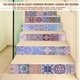 thumbnail image 5 of Peel and Stick Tile Backsplash Stair Riser Decals DIY Tile Decals Mexican Traditional Waterproof Home Decor Staircase Decal Stair Mural Decals, 5 of 10