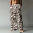 thumbnail image 2 of Zszcpp High Waisted Pants Men Vacation Straight Leg Going Out Digital 3D Leopard Print Long Softable Trousers Casual Trouser, 2 of 5