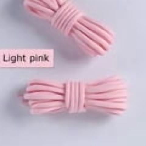 Round Sneaker Shoelaces Tightly Woven Polyester Does Not Snag Black 1 Pair