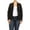 Black, variant on Women's Plus Size Casual Long Sleeve Fitted Solid Open Blazer Jacket