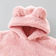thumbnail image 6 of Toddler Boys Girls Flannel Hooded Loungewear Set, Warm Top & Pants Home Wear Pink 3 Years, 6 of 7