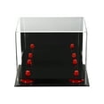 thumbnail image 4 of Mini Football Helmet Display Case (not full size) - - Clear Acrylic Plexiglass with Mirrored and Red (A003-RR), 4 of 6