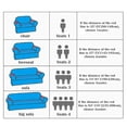 thumbnail image 5 of Dowbom Super Stretch Sofa Slipcover,Furniture Protector for 3 Cushion Couch All-inclusive Thicken Universal Non-slip Washable Couch Cover Elastic Sofa Cover for Living Room-2 Seater(145-185cm)-K, 5 of 8
