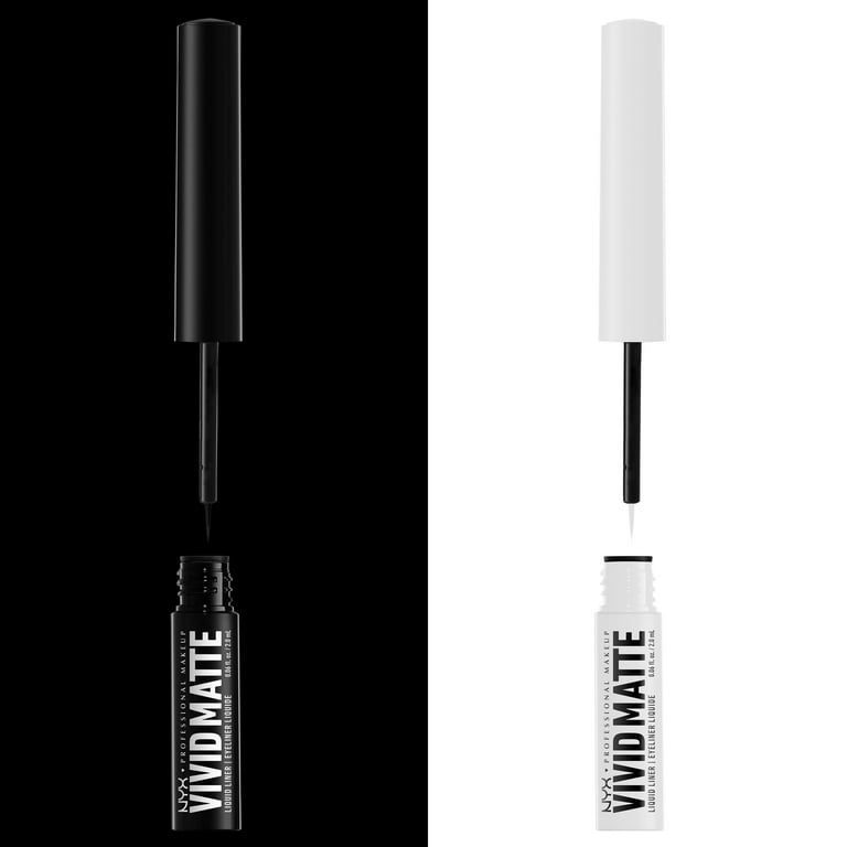 NYX Professional Makeup Vivid Matte Liquid Liner, Eyeliner Precise Tip, Black - Walmart.com