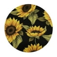 thumbnail image 2 of JEUXUS  Round Table cover, Table Cloth, Yellow Sunflowers Washable Table Cover with for Restaurant, Picnic, Wedding, Indoor and Outdoor Dining, 2 of 7