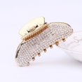 thumbnail image 2 of Vjnyvs 2pcs Glitter Rhinestone Hair Claws Clips For Women Alloy Hairpins Crab Clamp Horsetail Grab Clip Fashion Hair Accessories, 2 of 7