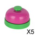 thumbnail image 1 of Runquan 5X Game Call Bell Classroom Bell Multifunction Hand Bells for Desk School Hotel 5 Pcs, 1 of 8