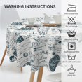 thumbnail image 3 of Nautical Table Cloth Round Table Cover Wrinkle Resistant Waterproof Tablecloth 60 Inch Washable for Kitchen Party Picnic1, 3 of 6