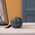 thumbnail image 2 of Small Urn For Human Ashes - 6 Cm Handicrafted Urn - Beautiful Tiny Keepsake Urns - Mini Urn Made Of Ceramic, 2 of 3