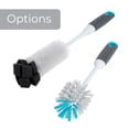 thumbnail image 6 of Smart Design Bottle Brush - Non-Slip Handle, Long-Lasting Bristles, Odor Resistant, Dishwasher Safe - For Cleaning Bottles, Pitchers, Carafes and More - 10.5" Long - Gray & Teal, 6 of 7