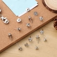thumbnail image 5 of 50 Pcs Picture Hanging Hooks Tacks Push Thumb Office Silver, 5 of 6