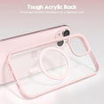 thumbnail image 5 of Transparent Magnetic Case Designed for Apple iPhone 13 Clear Magnetic Case for Rugged Shockproof Strong Magnetic Military Grade Drop Protection Phone Case for Apple iPhone 13, Purple, 5 of 6