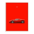 thumbnail image 2 of The Stupell Home Decor Collection Minimal Bright Bold and Shiny 458 Italia Red Car Poster Oversized Wall Plaque Art, 12.5 x 0.5 x 18.5, 2 of 4