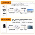 thumbnail image 3 of Compatible Con Hdmi Para Av Scaler Convertidor de video compuesto compatible con HDMI a AV Scaler HD 1080P 60Hz (blanco), 3 of 9