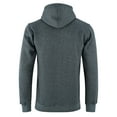 thumbnail image 4 of Men's Winter Fleece Hoodie Sweatshirt Warm Long Sleeve Zipper Hooded Charcoal Grey-M, 4 of 5