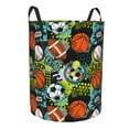 thumbnail image 2 of Xecao Balls Print Laundry Hamper Basket,designed for Blanket Storage and Nursery Clothes in the Bedroom, 2 of 8