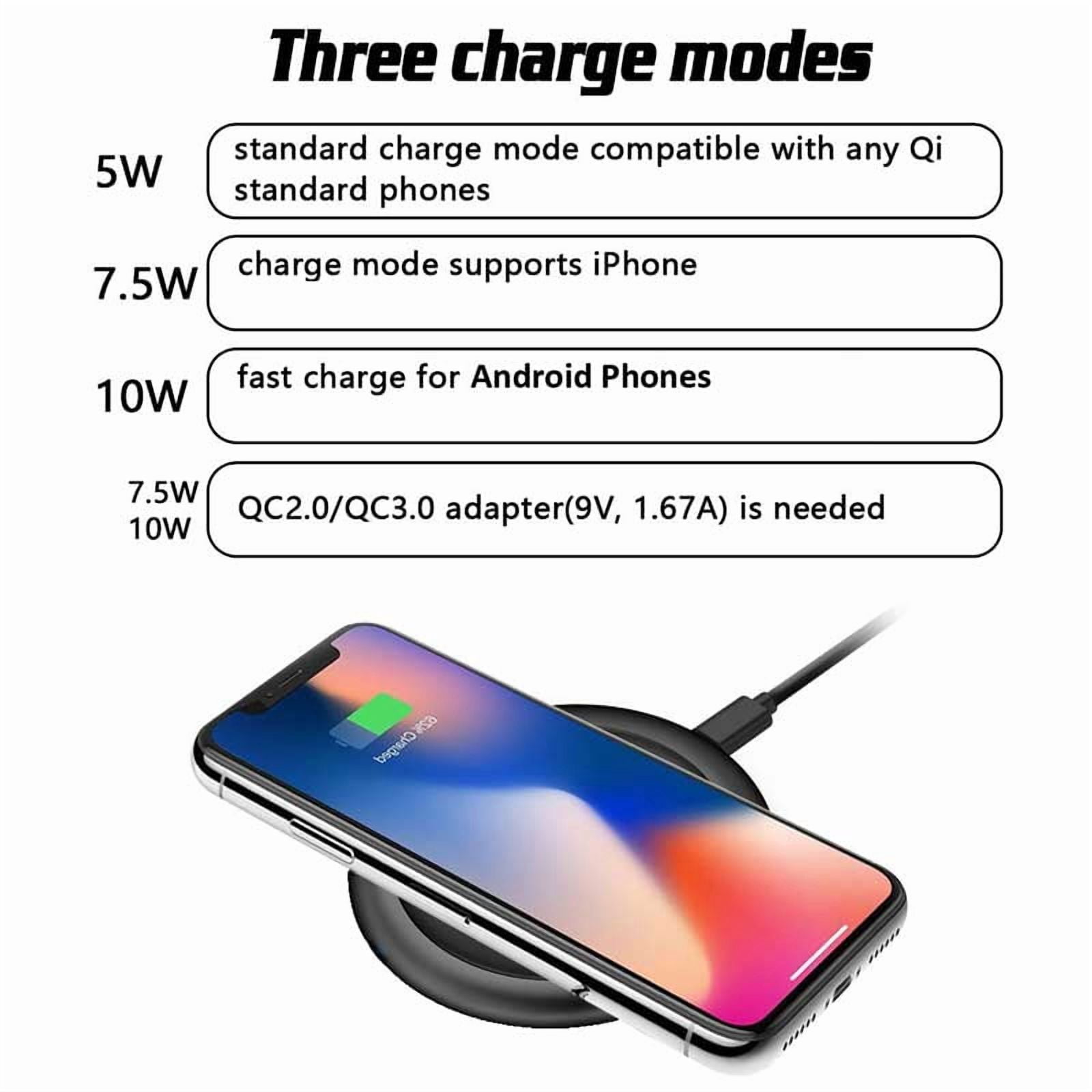 Wireless Charger Compatible With iPhone 16e/17e - Fast 7.5W and 10W Charging Pad Slim