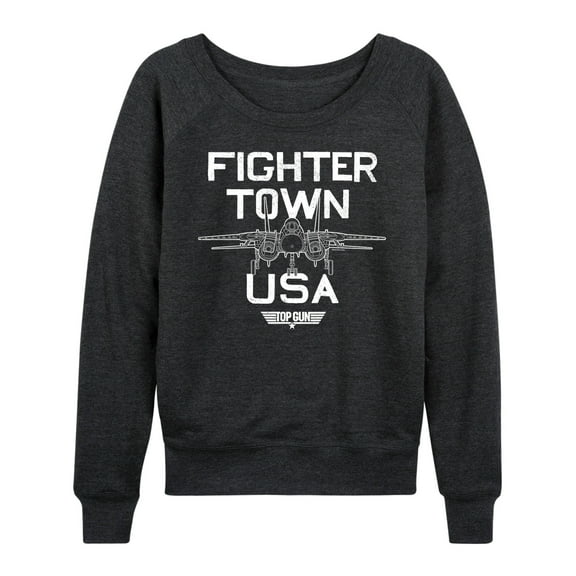 Top Gun - Property of Fighter Town - Women's Lightweight French Terry Long Sleeve Shirt