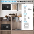 thumbnail image 5 of Small Safes for Home Use, Digital Security Safe Box with Combination Lock, Spare Keys and Removable Shelf, Steel Lock Box Money Safe for Document Cash Medicine Valuables 12.2" W x 7.87" D x 7.87" H, 5 of 6
