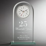 Happy Anniversary Personalized Glass Clock