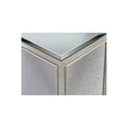 thumbnail image 2 of Brad Set of 2 Nesting Side End Tables Mirrored Glass Silver Wood Finish, 2 of 6