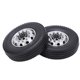 thumbnail image 1 of 2 piezas BUJE DELANTERO DE GOMA DE ALEACION DE ALUMINIO CON Neumticos, Resistente al desgate 1/14 Plas de Coche RC 22 mm de anch Accesorios de Rueda de Coche RC para, 1 of 7