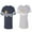 Men Navy / Women Heather, variant on King & Queen Color Matching Couple Cotton Jerseys (Men Navy / Women Black) (Men S / Women S)