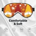 thumbnail image 5 of Rocae Happy Thanksgiving Three Gnomes for Mask for Women Men, Luxury Eye Cover Eye Shade with Adjustable Strap for Travel, Nap, Meditation, 5 of 7