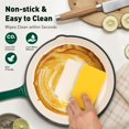 thumbnail image 4 of Sophia & William 7 Pieces Enameled Cast Iron Nonstick Cookware Set, Emerald, 4 of 8
