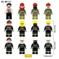 thumbnail image 4 of Soapjuice MOC 12PCS Firefighters, rescue teams, firefighters, urban professional small particle building blocks, figurines, toy bags, 4 of 4