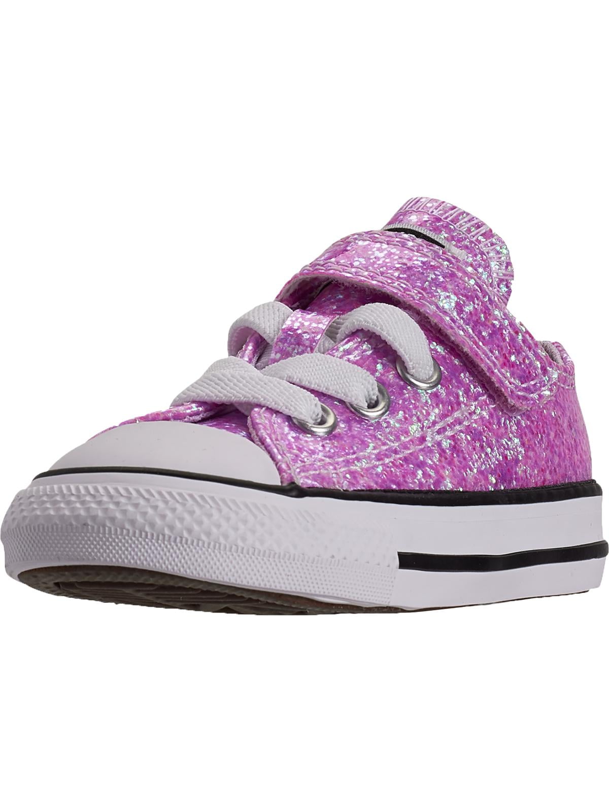 Converse Girls 1V Ox Glitter Flat Sneakers