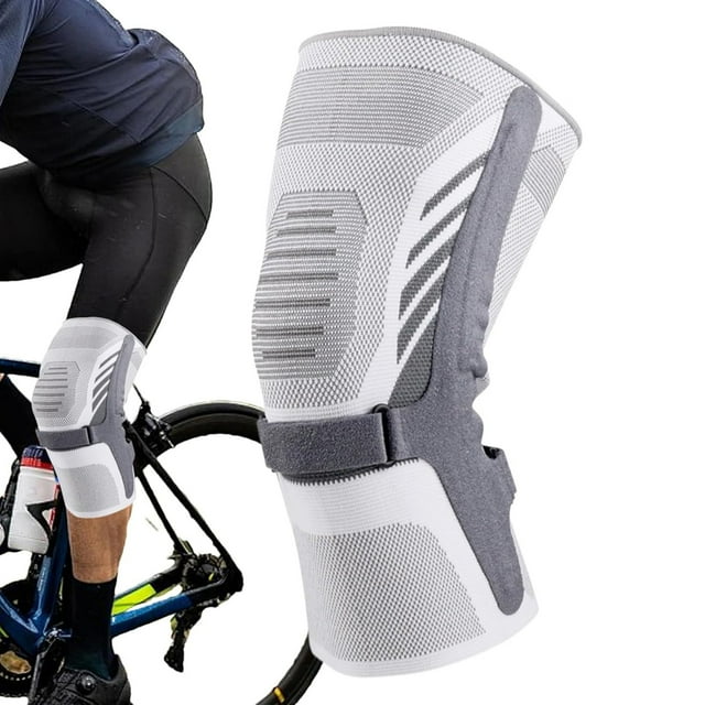 Sports Knee Brace with Adjustable Strap Support, Patellar Stabilizer Pad for Joint Alignment and Stability During Running Basketball Workouts, Pain Relief for Meniscus Arthritis Tendonitis