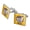 Silver, variant on Sesame Street Bert and Ernie Bros Square Cufflink Set - Silver or Gold