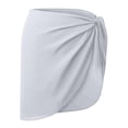 thumbnail image 3 of Swimsuit Coverups for Women Sarong Beach Bikini Wrap Sheer Short Skirt Scarf for Swimwear 2026 White One Size, 3 of 4
