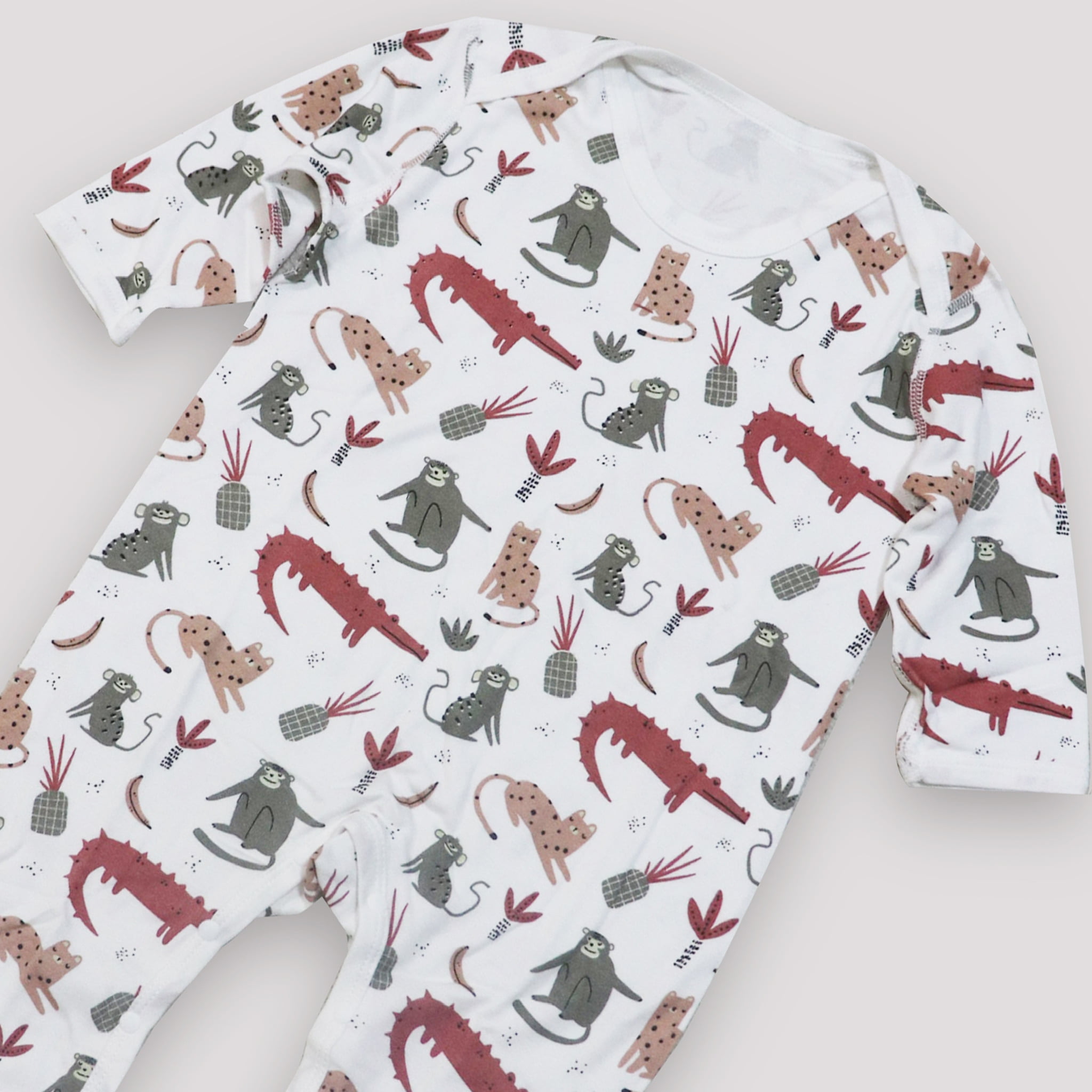 KaWaii Baby Unisex Bamboo & Organic Cotton Bodysuit, Envelope Neck Snap Bottom Stretchy & Comfy for babies 6-9 M - 3Pk