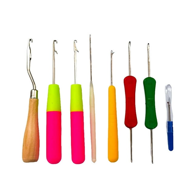 Crochet Kit for Beginners DIY Craft Set Sewing Tool Repair Stitches Hair Extension Wig Christmas Gift Sweater Braid Carpets