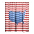 thumbnail image 2 of Creative Products Star and Stripes Country 71x74 Shower Curtain, 2 of 2