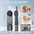 thumbnail image 2 of Vidonio Portable Cup Lid Cleaner with Brushes 4 in 1 Gray Silicone Lids Crevice Cleaning Brush/Cup Lids Cleaning Brush for Bottles/Lids/Gaps, 2 of 6