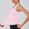 thumbnail image 4 of Under $10.00 Dgankt Tshirts Shirts for Women Women's 2025 Sports Fitness Yoga Wear Sports Round Neck Camisole on Clearance, 4 of 5