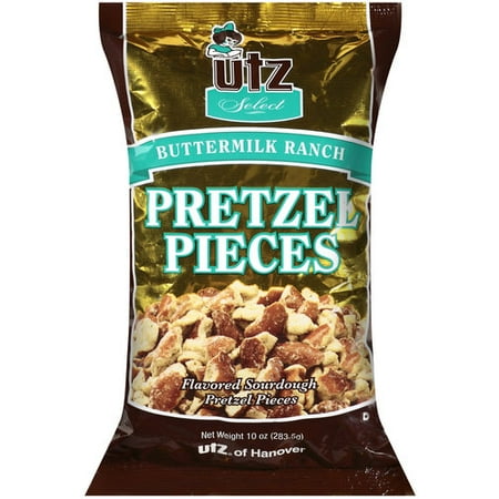 Utz Buttermilk Ranch Flavored Sourdough Pretzel Pieces, 10 oz
