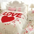 thumbnail image 3 of Pétalos de rosa románticos, pétalos de rosa artificiales rojos, flores de seda, pétalos de rosa falsos y hojas de rosa para un ambiente romántico, bodas, día de San Valentín y decoración de fiestas., 3 of 7